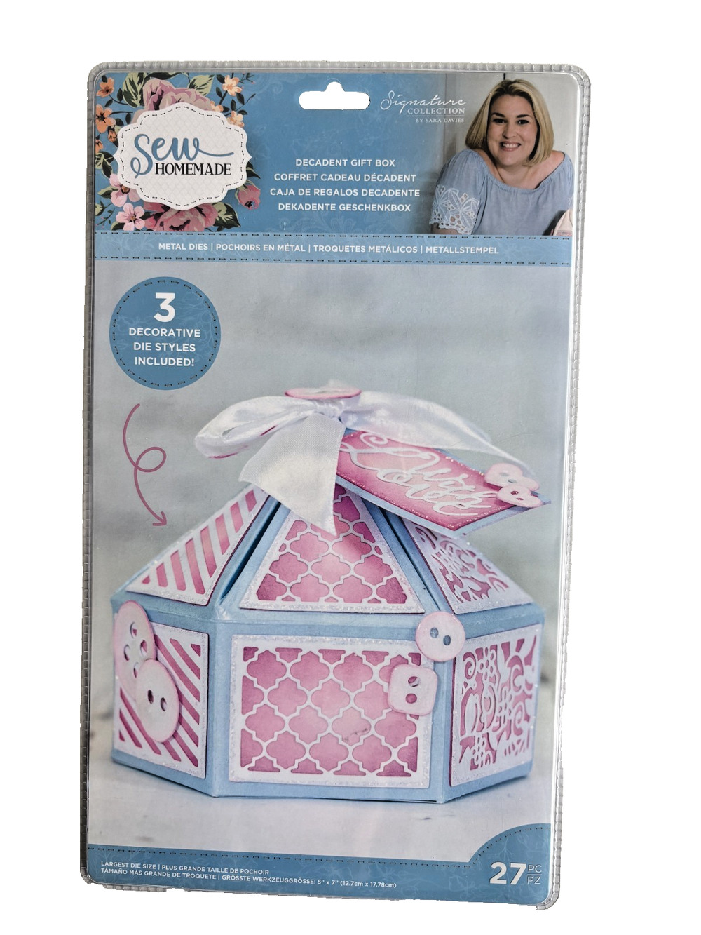 Sew Homemade Metal Dies Set Crafters Companion Pretty Decadent Gift Box NEW